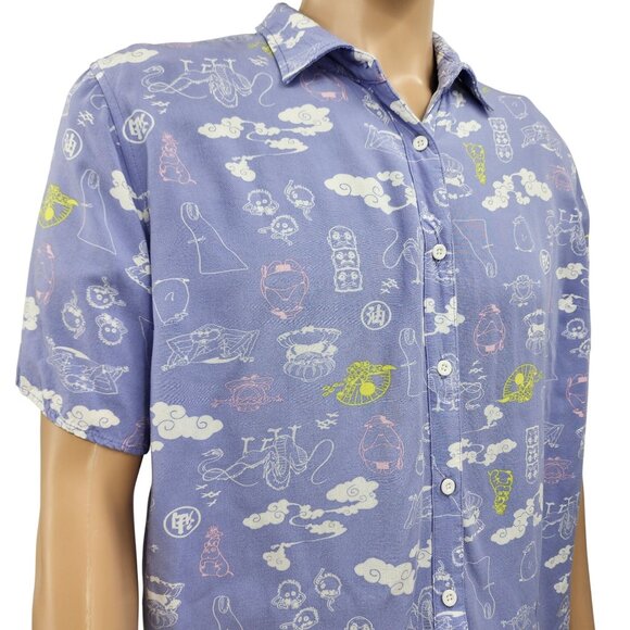 Studio Ghibli Spirited Away Mens Short Sleeve Shirt By Her Universe - Picture 1 of 9